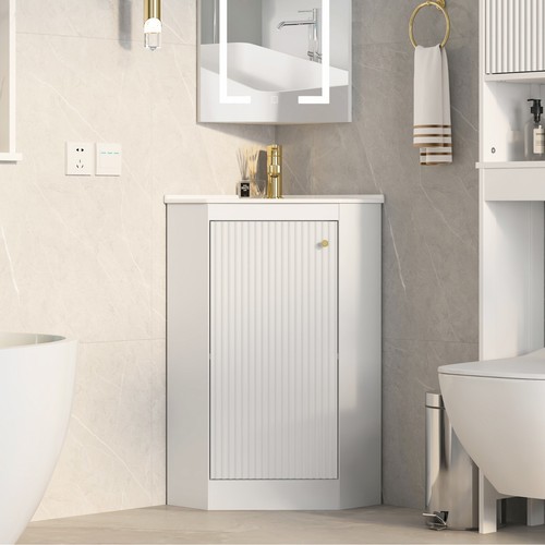 Corner bathroom vanity units - bathroom,