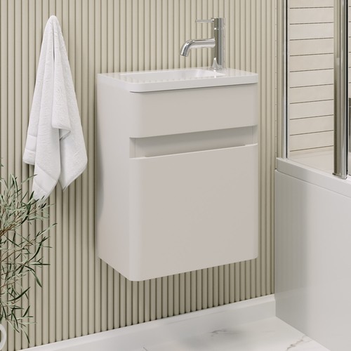 410mm beige wall hung - 410mm,