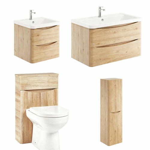 Davos oak wall hung - vanity, 500