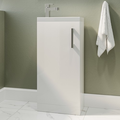 400mm white freestanding - 400mm,