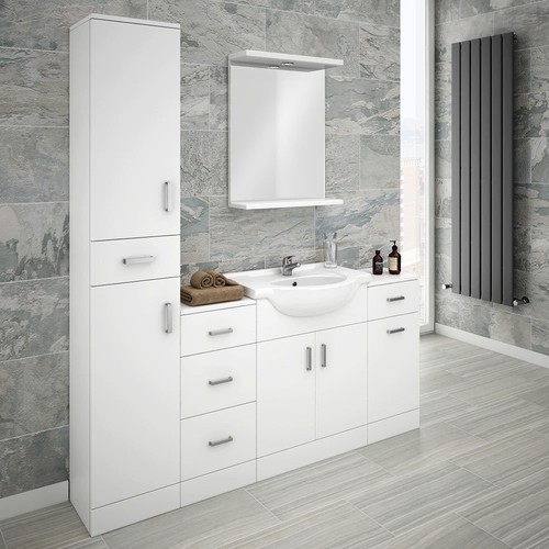 Mayford 1700mm white - gloss, 5pc