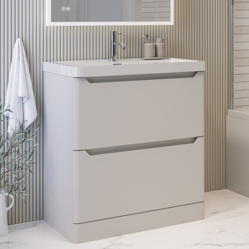 800mm beige freestanding - beige,