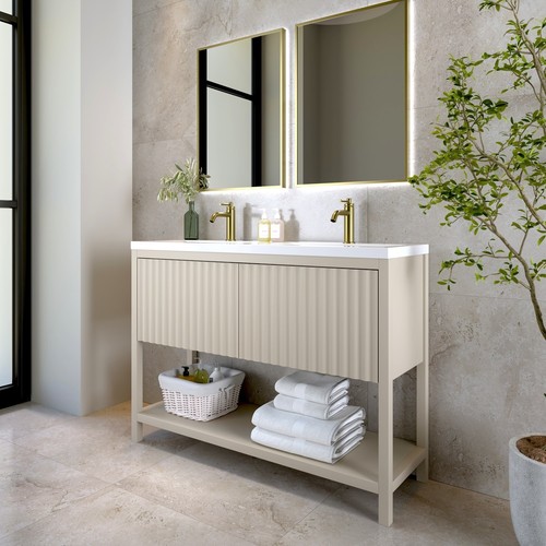 1200mm beige fluted - 1200mm,