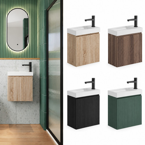 400mm door vanity unit basin - 400mm,