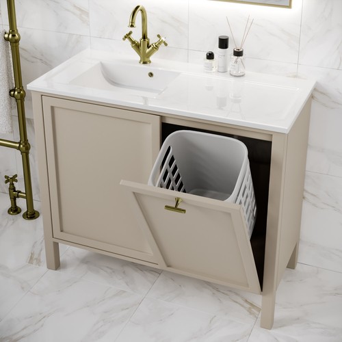 1000mm beige freestanding - beige,