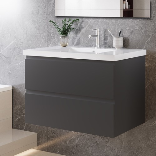 Wall hung bathroom vanity - wall,
