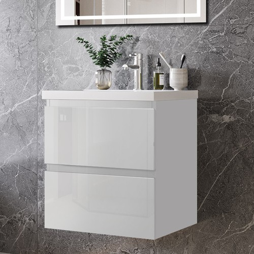 Wall hung bathroom vanity - bathroom,