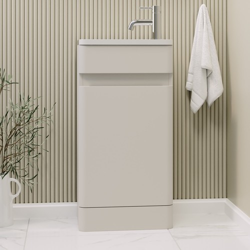 410mm beige freestanding - beige,